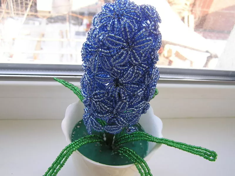 цветы из бисера, свадебные букеты из бисера на заказ. 9