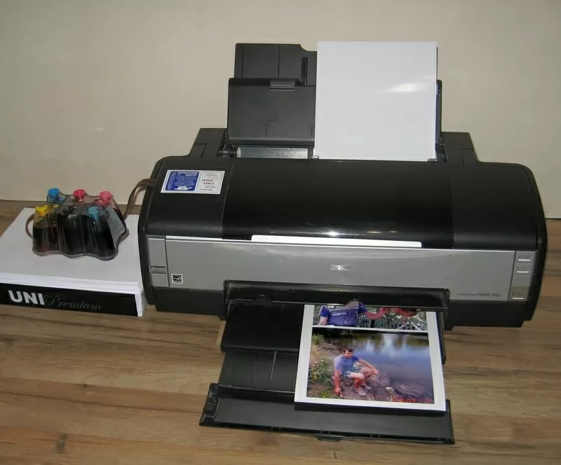 Принтер цветной струйный Epson Photo 1410 c СНПЧ - формат А3max
