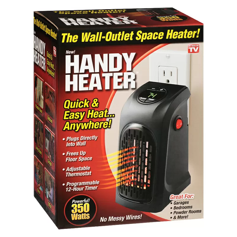 Компактный обогреватель Handy Heater 350W для дома и офиса 4