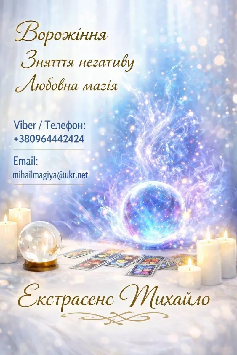 Маг Кам’янець-Подільський. Приворот,  ворожіння,  зняття порчі.